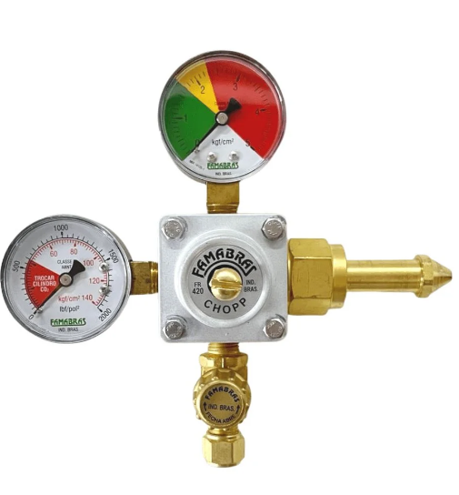 Regulador de Pressão para Dióxido de carbono (Chopp) 1 saída