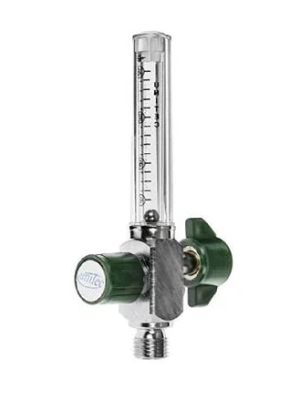 Valv reg de Oxigenio Fluxômetro para Regulador de Oxigênio Medicinal Rosca Externa